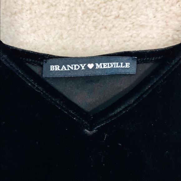 SOLD❗️Brandy Melville Velvet Dress 🖤🖤 - Picture 5 of 5